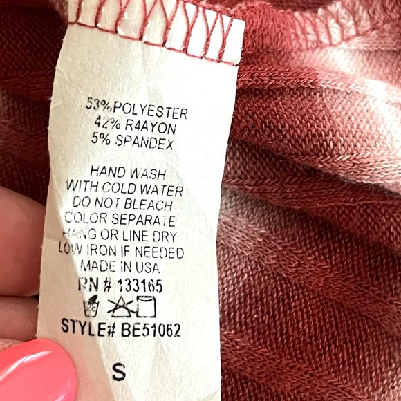 Altar’d State Rayon Stripe Stretch Turtle Neck Long Sleeve Rib Mini Dress Size S - Picture 10 of 14